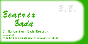 beatrix bada business card